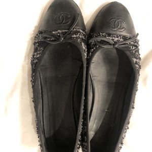 Chanel flats tweed very good condition size 41